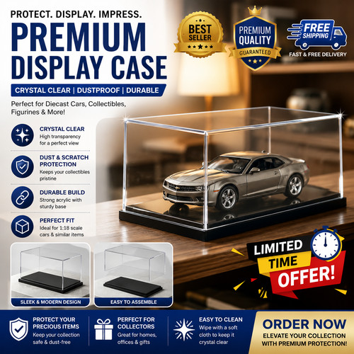 Acrylic display case - 1:64,