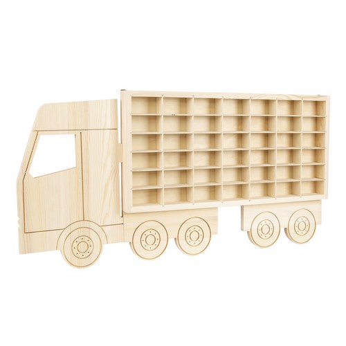 Wooden display case - wooden, 1/64