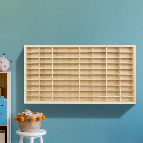 Grids wooden display case - display,