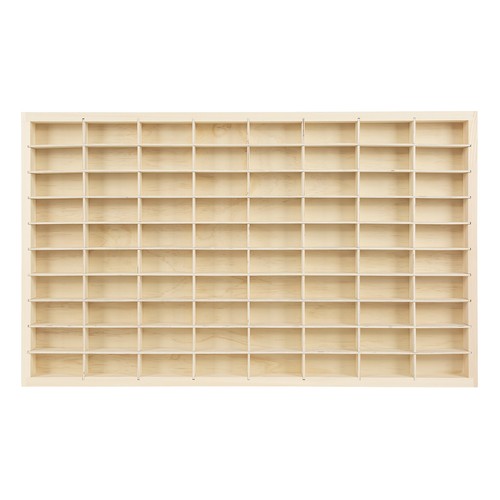 Grids wooden display - 80, case